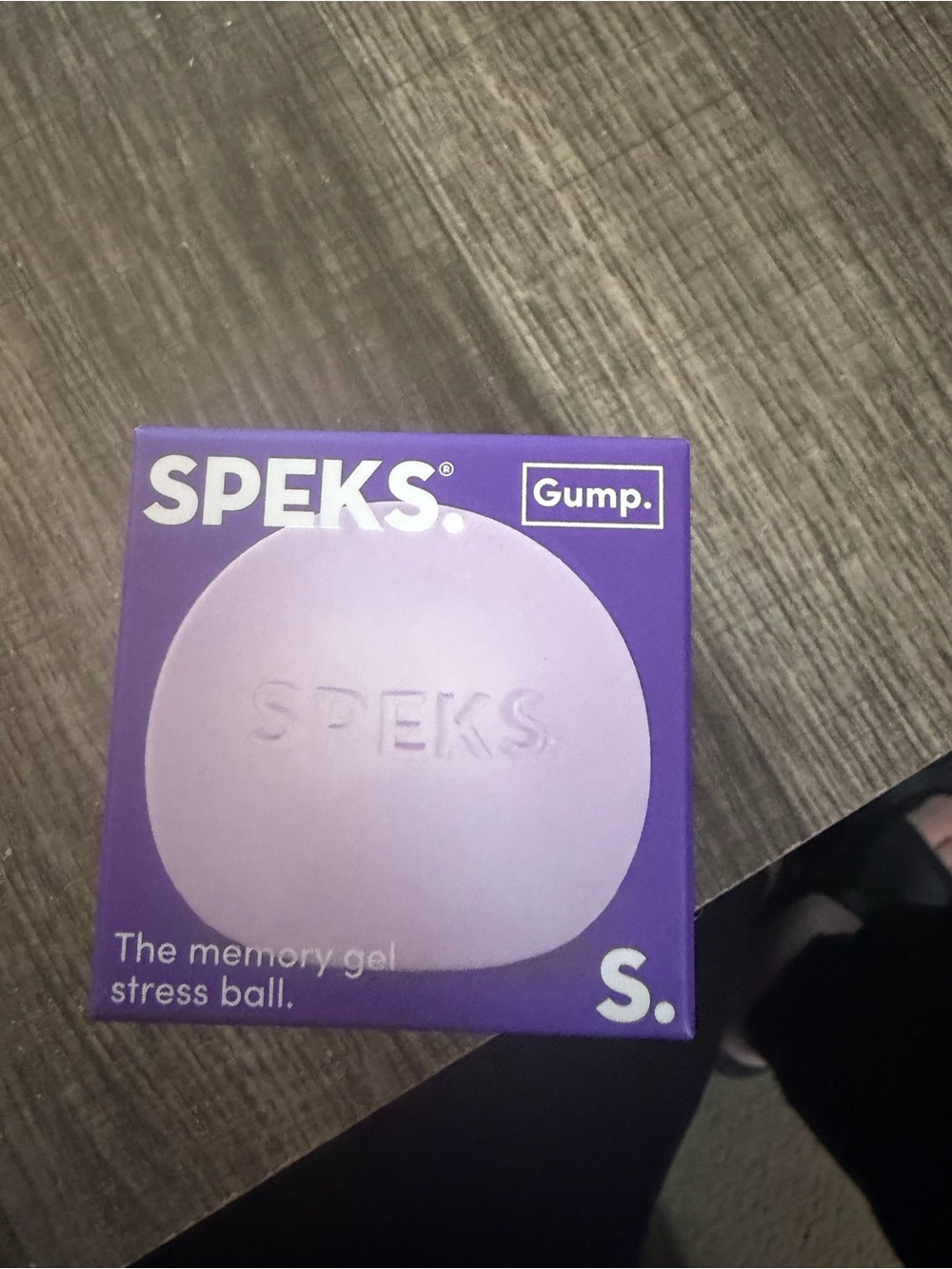 Gump Memory Gel Stress Ball - Purple speks